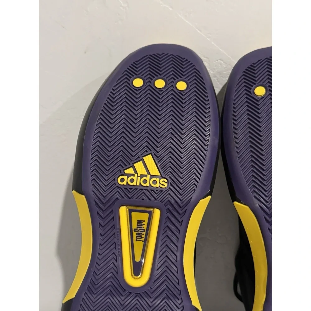 Adidas Crazy 1 Kobe Bryant Black Yellow Basketball Shoes FZ6208 Mens 10.5